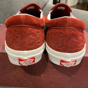 Men's Vans x NJ Skateshop Skate Slip-On Shoes - Brick